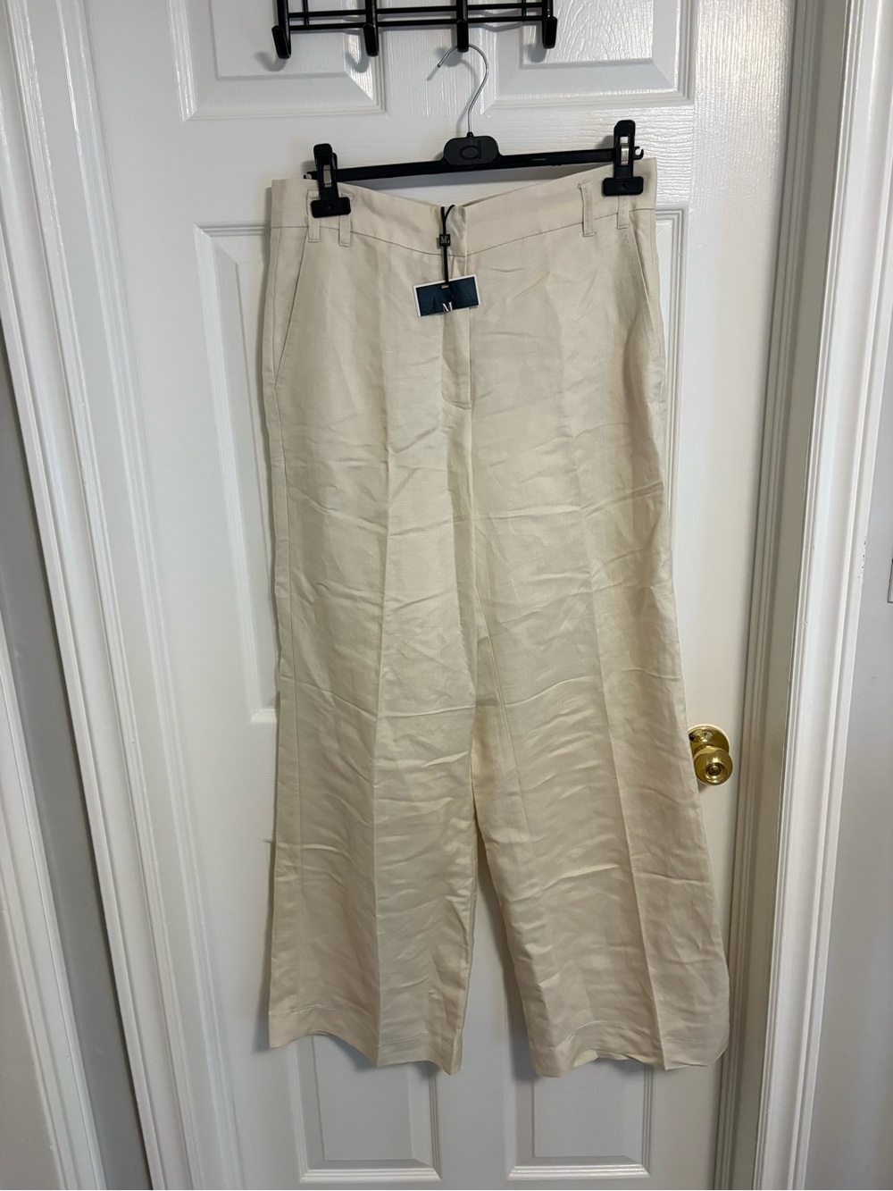 NWT linen blend wide leg pants